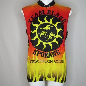 Champion System Team Blaze Spokane Cycling Jersey Orange Yellow Women's L Large